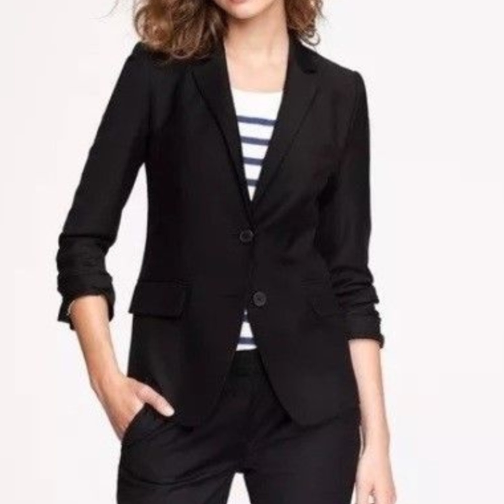 J. Crew two button black blazer